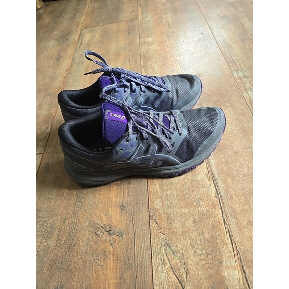 ASICS GEL-Scram 5 Trail‎ Running Shoes Gray Purple Women's 8.5 - Picture 1 of 10